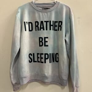 Freshtops “I’d Rather Be Sleeping” Girls Sweater Size Medium